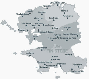 carte Finistère